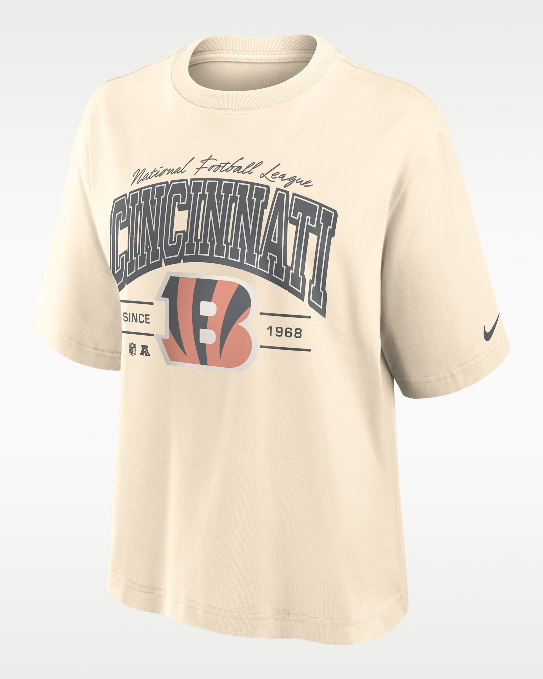 Cincinnati Bengals Vintage Mod Boxy Women's Nike NFL T-Shirt. Nike.com